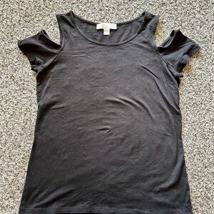Michael Kors Black Cold Shoulder Women's Top Small